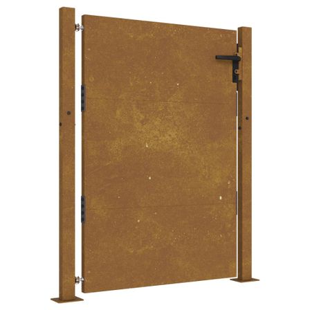 Portail de jardin 105x155 cm acier corten