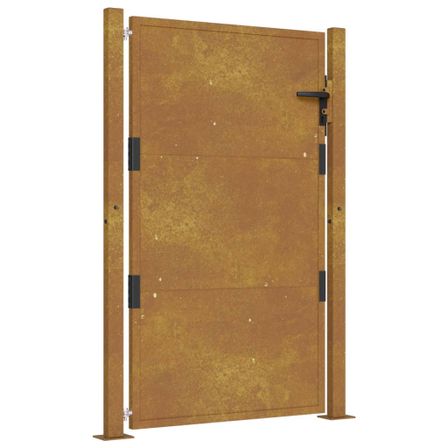 Portail de jardin 105x155 cm acier corten