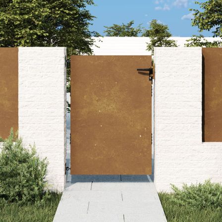 Portail de jardin 85x150 cm acier corten