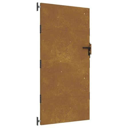 Portail de jardin 85x175 cm acier corten