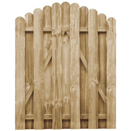 Portail de jardin Bois de pin imprégné 100x125 cm