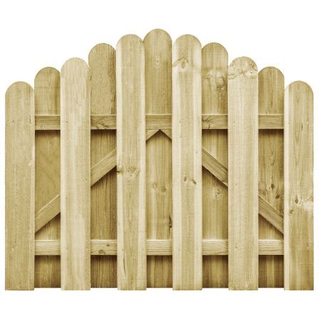 Portail de jardin Bois de pin imprégné 100x75 cm