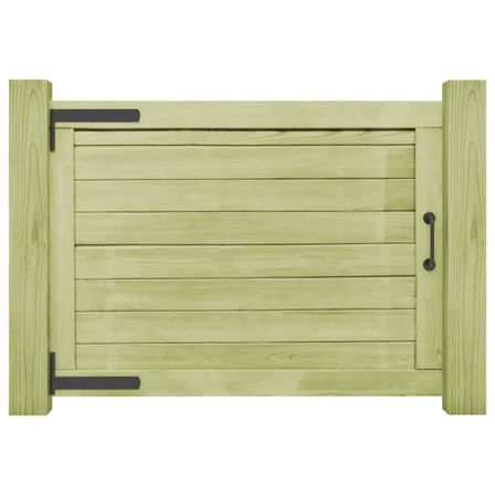 Portail de jardin Bois de pin imprégné 75 x 100 cm