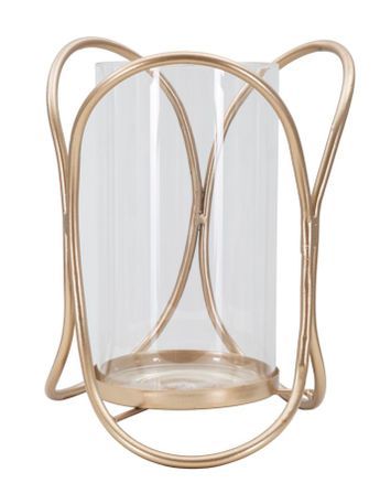 Porte-bougie glox dark cm ø 16x21,5