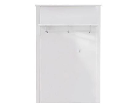 Porte-manteau 4 crochets mélaminé blanc Leone