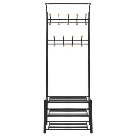 Porte-manteau LOKA avec rangement chaussures – Acier