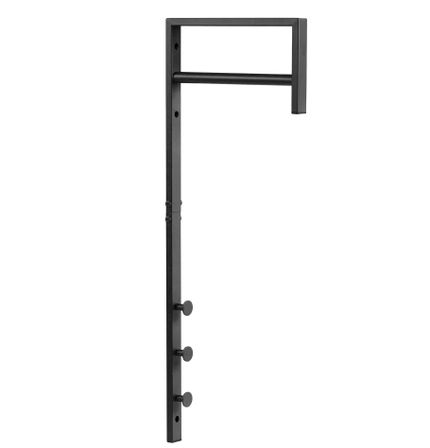 Porte-manteau mural TRENTO – Bambou naturel ou métal noir/blanc