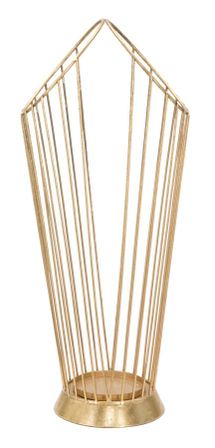 Porte-parapluie acier doré design épuré élégant LORA