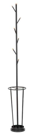 Porte-parapluie/porte-parapluie glamour noir ø 26 x 176 cm