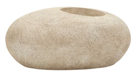 Porte-vase en pierre cm 78,5x56x33,5 (trou cm ø 28)