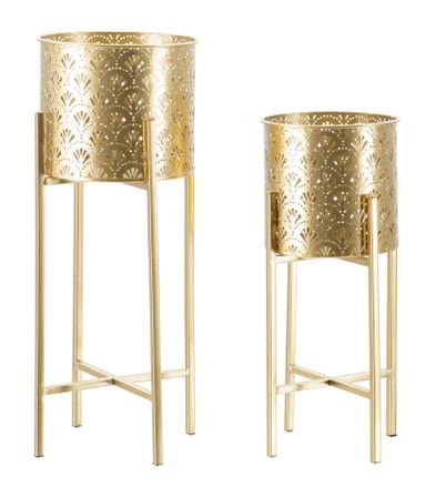 Porte-vase golvy, lot de 2 -b- cm ø 21x52-19x42