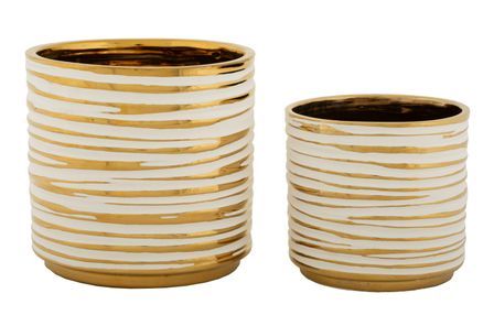 Porte-vases blom, lot de 2 pièces, ø 23 x 22 cm - 18 x 17,5 cm