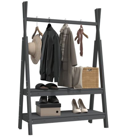 Porte-vêtements ZANKA – Bois de pin massif