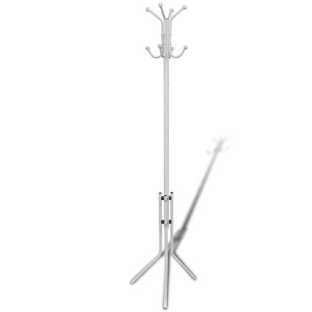 Portemanteau sur pied métal blanc