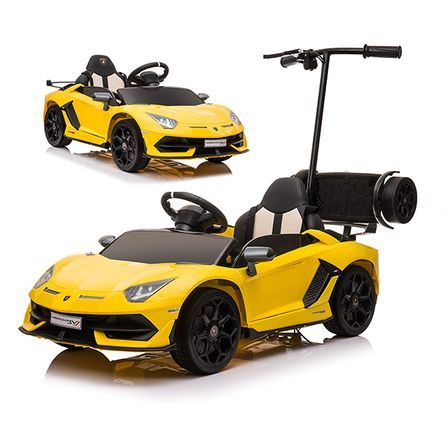 Porteur Lamborghini Aventador SVJ jaune