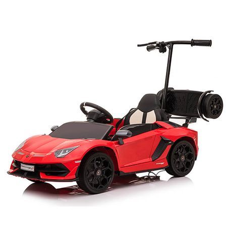 Porteur Lamborghini Aventador SVJ rouge