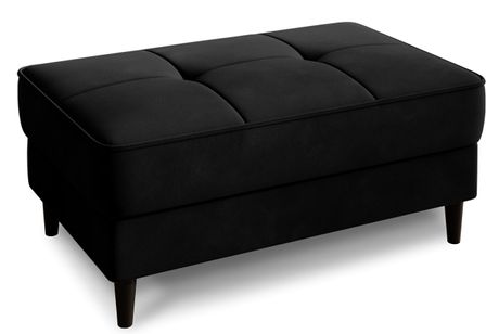 Pouf avec rangement en velours BOZA