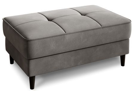 Pouf avec rangement en velours BOZA 97 cm