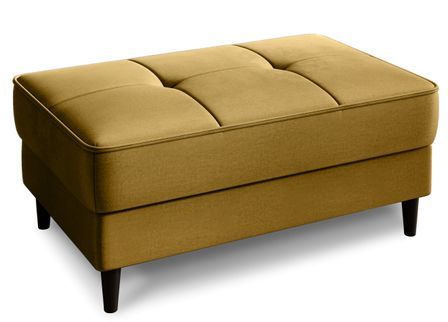 Pouf avec rangement en velours BOZA 97 cm