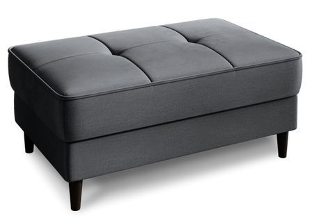Pouf avec rangement en velours BOZA 97 cm