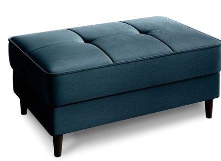Pouf avec rangement en velours BOZA 97 cm
