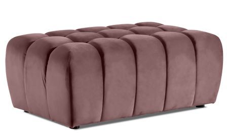 Pouf capitonné LARKO velours