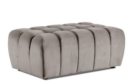 Pouf capitonné LARKO velours