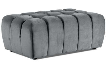 Pouf capitonné LARKO velours