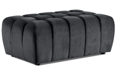 Pouf capitonné LARKO velours