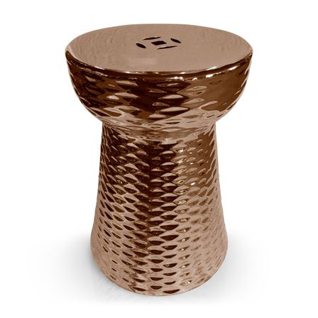 Pouf céramique cuivre Badene