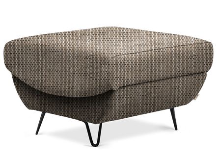 Pouf en tissu ZURIK – Élégance et praticité