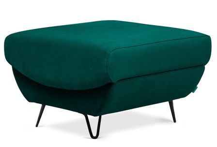 Pouf en velours ZURIK – Confort et praticité