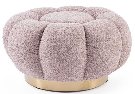 Pouf FLOREL – Élégance douce en tissu bouclette