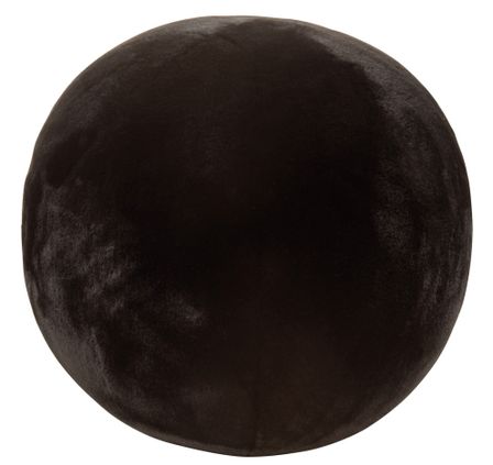 Pouf gonflable acrylique en tissu noir Patou L 56 cm