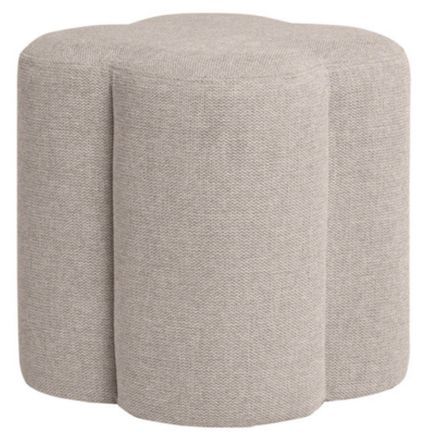 Pouf rond en tissu Kuba