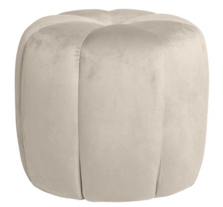 Pouf rond en velours Barko