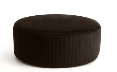 Pouf rond en velours KARA – Confort absolu