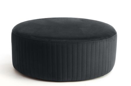 Pouf rond en velours KARA – Confort absolu