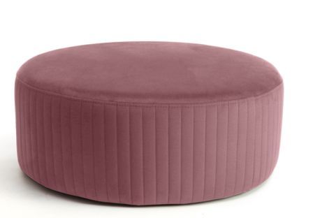 Pouf rond en velours KARA – Confort absolu