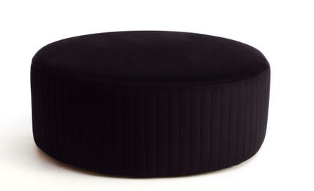 Pouf rond en velours KARA – Confort absolu