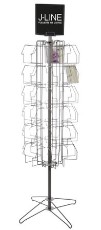 Présentoir en métal gris Sakura L 65 cm