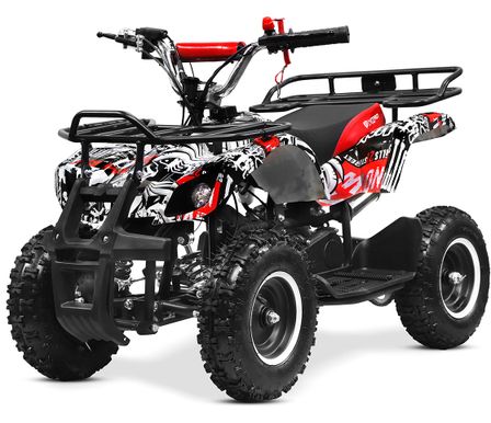 Quad enfant 49cc graffiti rouge 6
