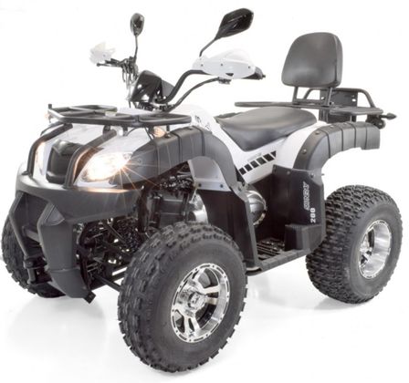 Quad Homologué Shineray XY200 ST6A Blanc Jantes alu