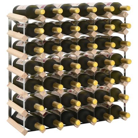 Range bouteilles en bois & acier KAVINO - 12, 20, 42, 72 ou 120 bouteilles