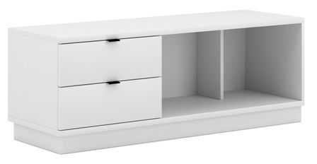 Rangement de bureau bois blanc mat Kofice 120 cm