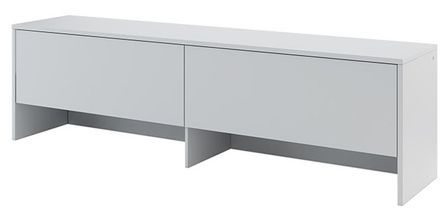 Rangement pour lit escamotable horizontal 140 gris mat Noby 211 cm