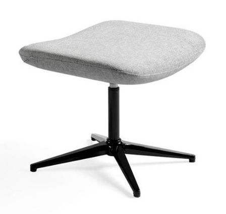 Repose-pieds pivotant tissu et pieds acier Nolany