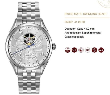 Roamer Swiss Matic Swinging Heart 550661 41 22 50
