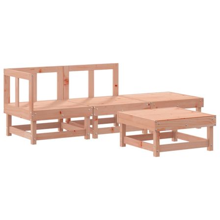 Salon de jardin 4 pcs bois massif douglas