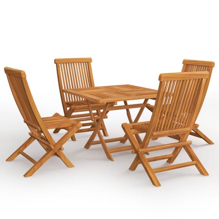 Salon de jardin 5 pcs Bois de teck massif 16